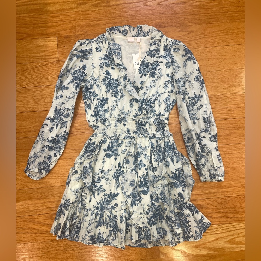 Love Shack Fancy X GAP floral mini dress NWT size S